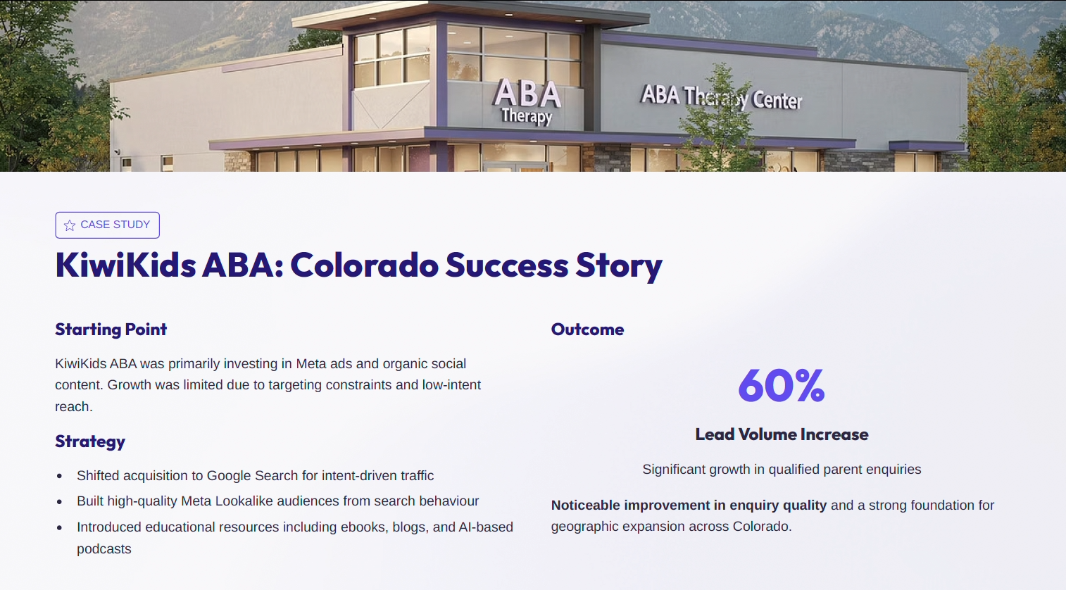 How We Help ABA Therapy Centres Acquire Consistent Parent Enquiries - Ebook